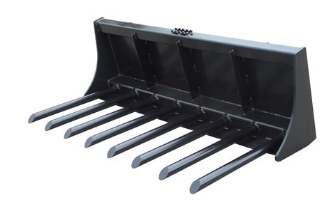 skid steer manure fork replacement tines|tractor quick attachment manure fork.